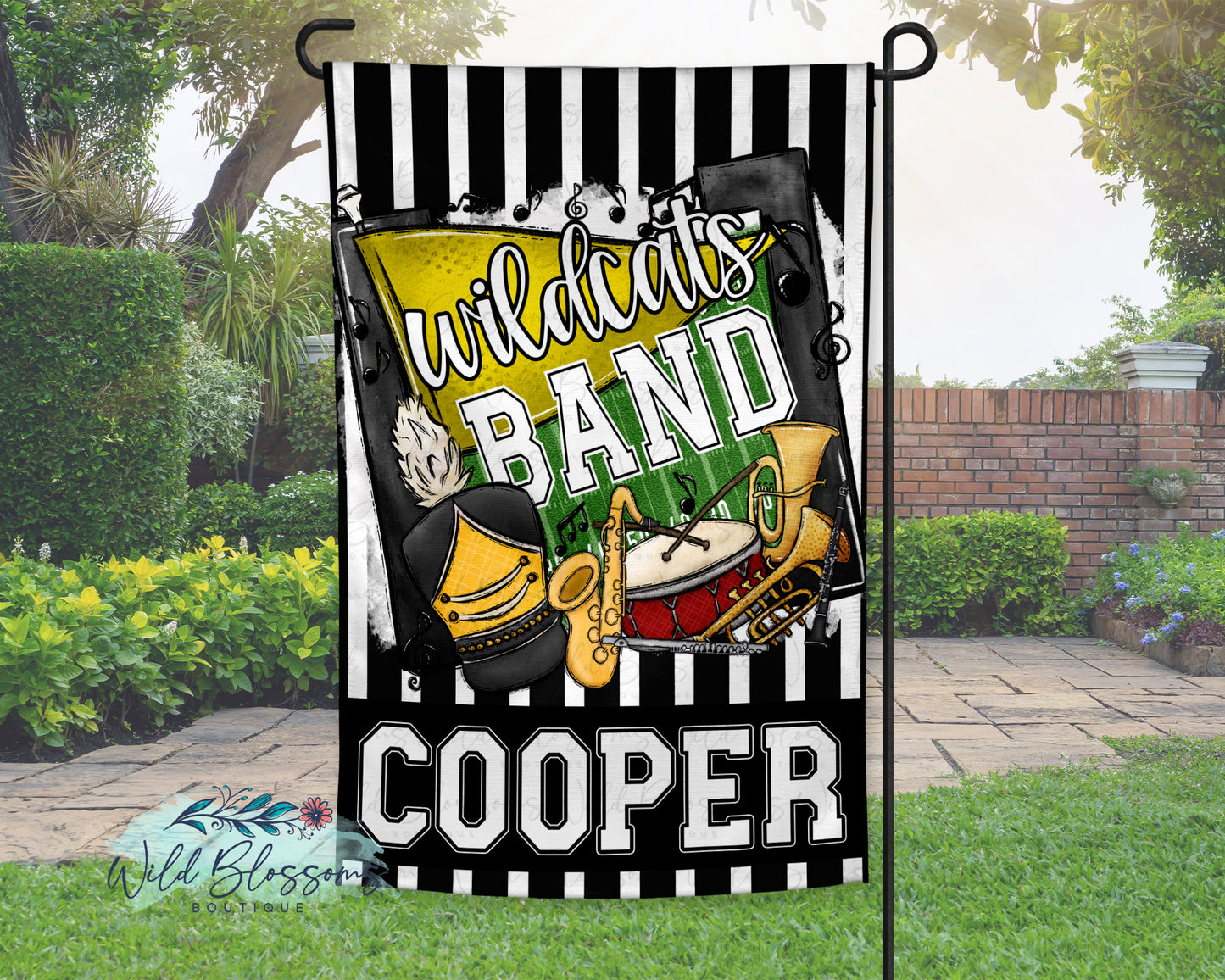 Personalized Marching Band Garden Flag