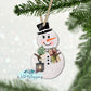 Rustic Winter Snowman Ornament