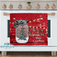 Red Barnwood Mason Jar Christmas Kitchen Towel