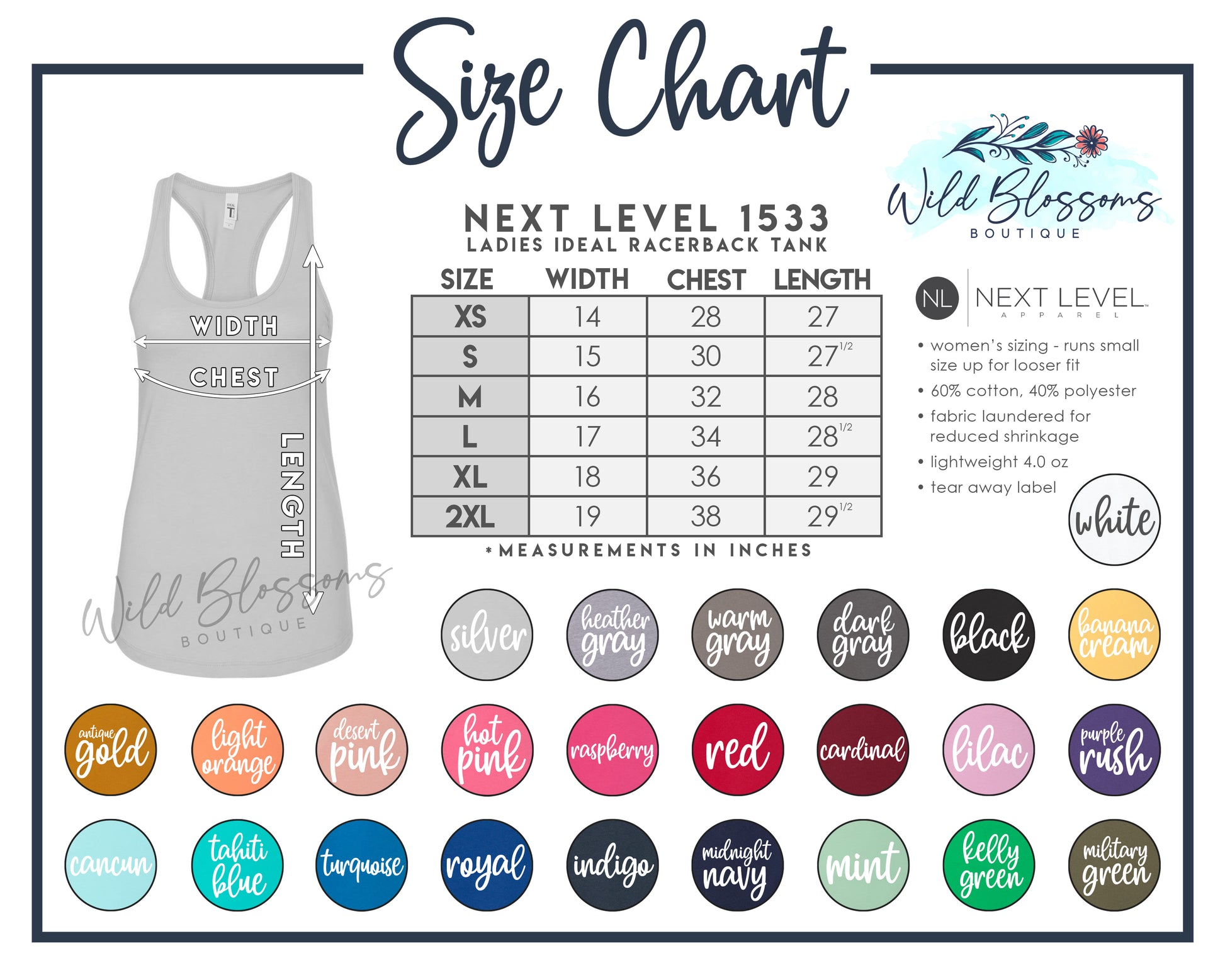 Next Level 1533 Ladies Ideal Racerback Tank