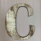 Distressed Wooden Look Individual Letter Tiered Tray Decor