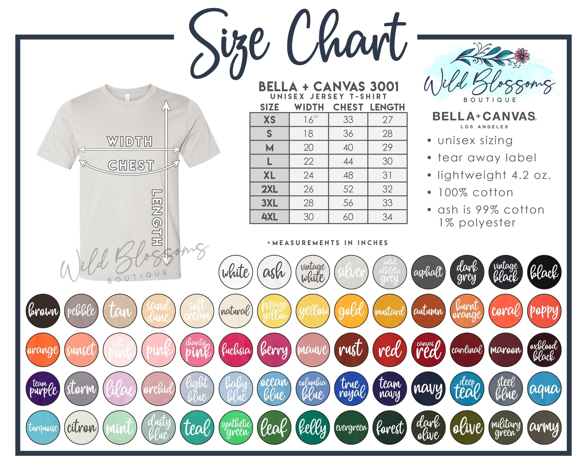 Bella + Canvas 3001 Unisex Jersey T-Shirt