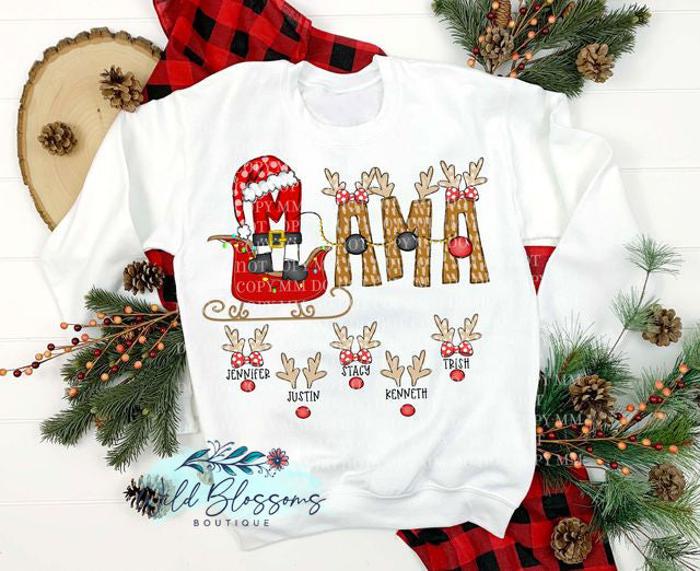 Santa Mix Personalized Graphic Tees