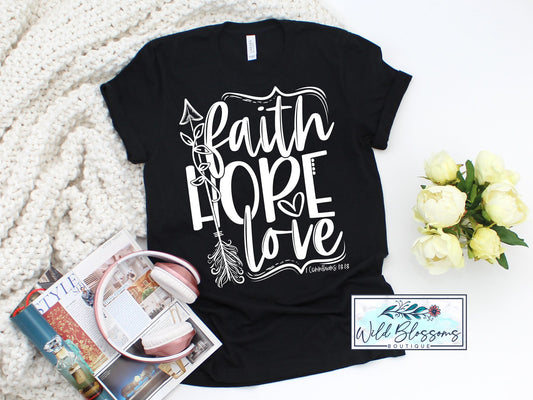 Faith Hope Love Arrow