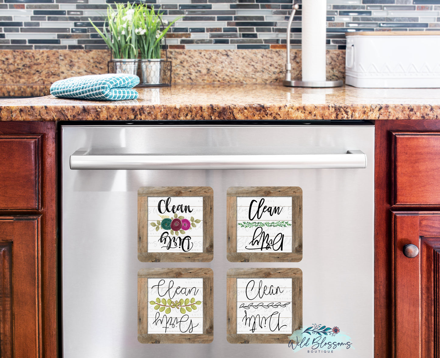 Farmhouse Clean / Dirty Dishwasher Magnet