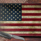 Wooden American Flag Glass Cutting Board