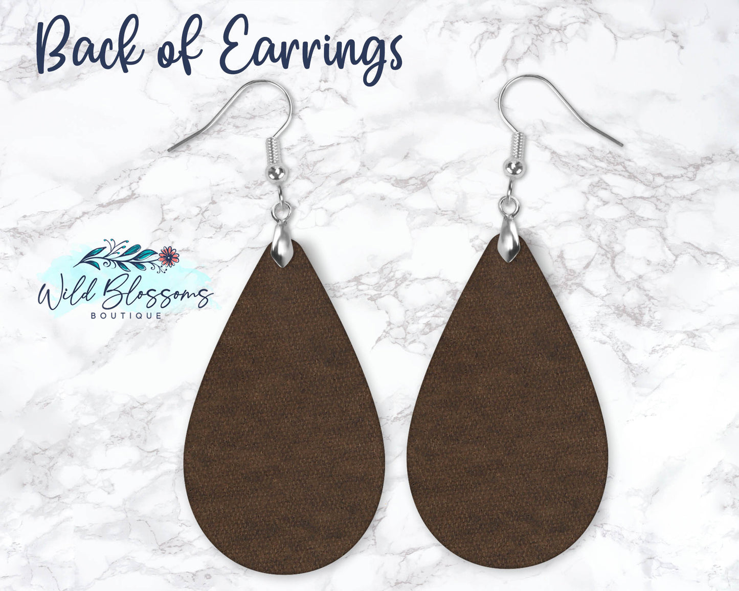 White Buffalo Plaid And Brown Croc Leather Look Drop Earrings