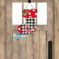 Buffalo Plaid Christmas Stocking Door Hanger