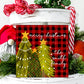 Red Buffalo Plaid Christmas Trees Ornament