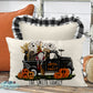 Halloween Boo Gnome Truck Personalized Lumbar Pillow