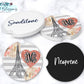 Rose Gold Eiffel Tower Car Coasters