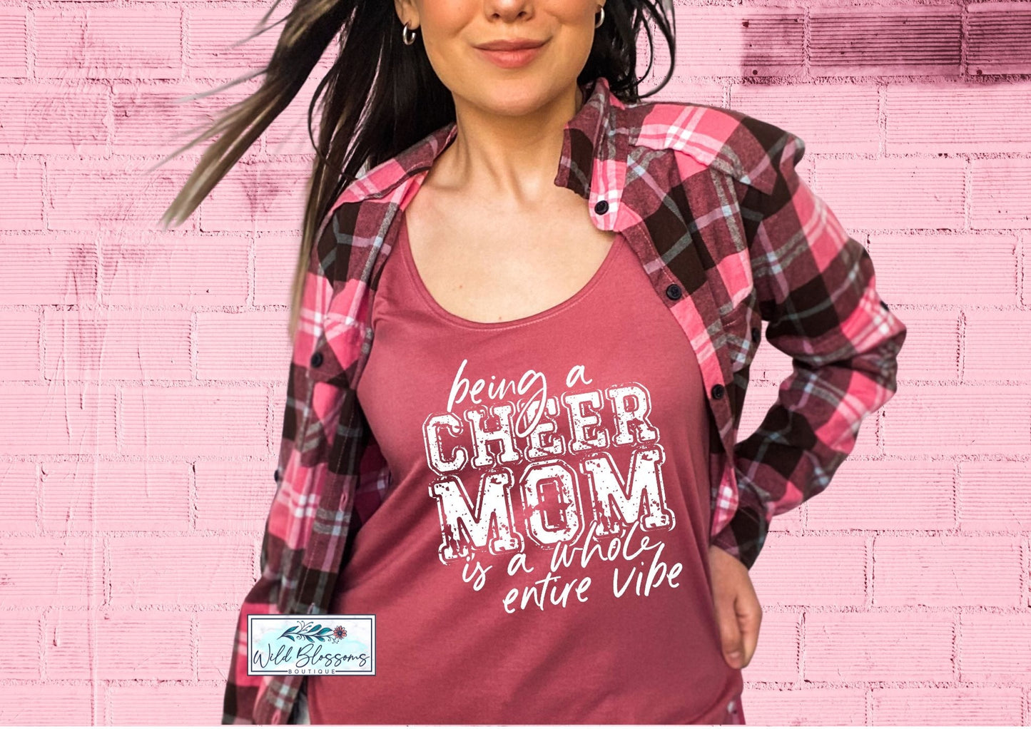 Being A Cheer Mom Is A Whole Entire Vibe Graphic Tee