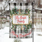 Wooden Buffalo Plaid Christmas Holly Garden Flag