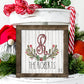 Buffalo Plaid Christmas Holly Sign