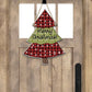 Buffalo Plaid And Holiday Sweater Christmas Tree Door Hanger