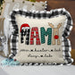 Christmas Alphabet Personalized Pillow