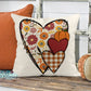 Fall Floral Heart Trio Pillow