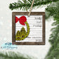 Farmhouse Family Name Christmas Tree Wreath Ornament