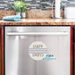 Farmhouse Grain Sack Ticking Clean / Dirty Dishwasher Magnet