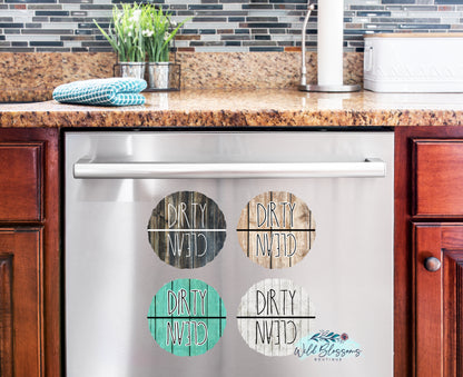 Farmhouse Shiplap Clean / Dirty Dishwasher Magnet