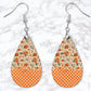 Floral Pumpkin Drop Earrings