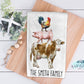 Farmhouse Cow, Pig And Chicken Kitchen Towel