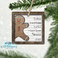 Rustic Wooden Gingerbread Family Name Ornament