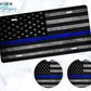 Wooden American Flag Blue Line Car Coasters