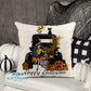 Halloween Witch Truck Personalized Pillow