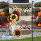 Hello Fall Sunflower Pitcher Garden Flag