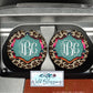 Leopard And Serape Print Car Coasters