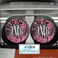 Pink And Black Leopard Print Tie Dye Car Coasters