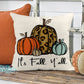 It's Fall Y'all Leopard Print Pumpkin Pillow