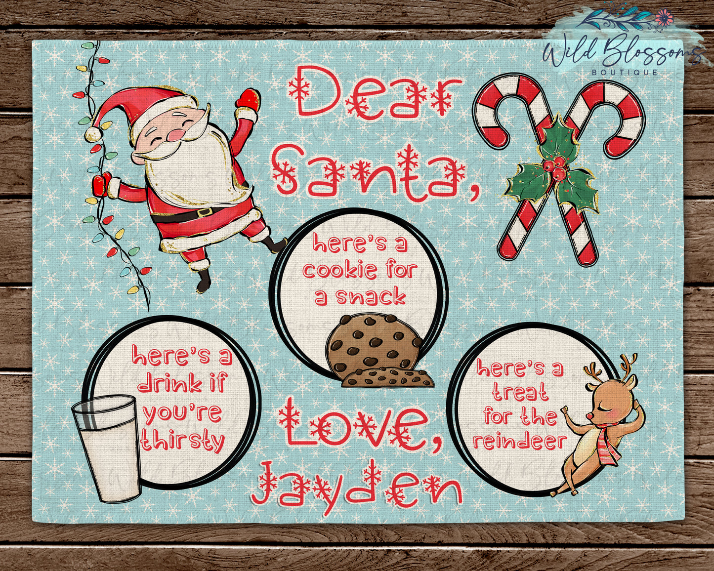 Personalized Jolly Santa and Friends Christmas Eve Box