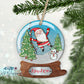 Jolly Santa And Friends Snow Globe Ornament