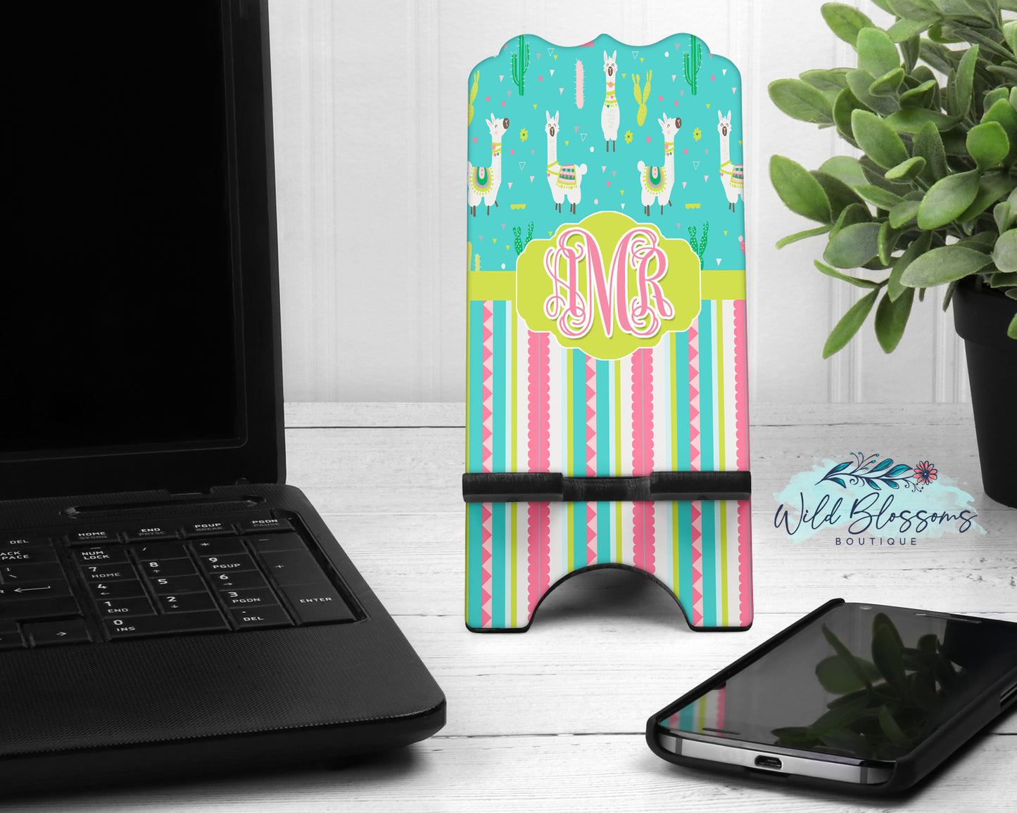 Colorful Llama Phone Stand