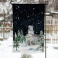 Snowy White Church Garden Flag