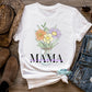 Custom Birth Flowers Mother's Day Graphic Tee