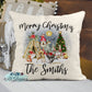 Personalized Christmas Critters Pillow