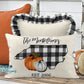 Buffalo Plaid And Pumpkin North Carolina Personalized Lumbar Pillow