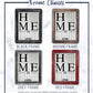 Family Home Sign with 12 Interchangeable Seasonal Attachments