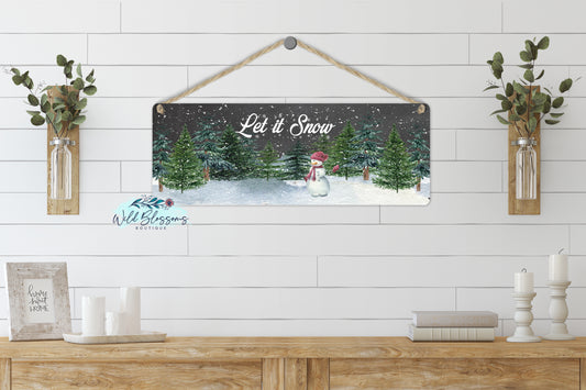 Let It Snow Door Hanger | Sign