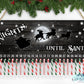 Nights Until Santa Christmas Countdown Advent  Santa With Sleigh Door Hanger