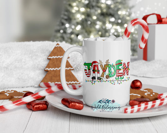 Personalized Santa Coffee Mug