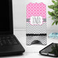 Pink And Grey Monogram Phone Stand