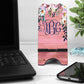 Pink Wooden Peony Phone Stand