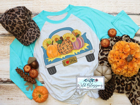 I Love Fall Pumpkin Truck