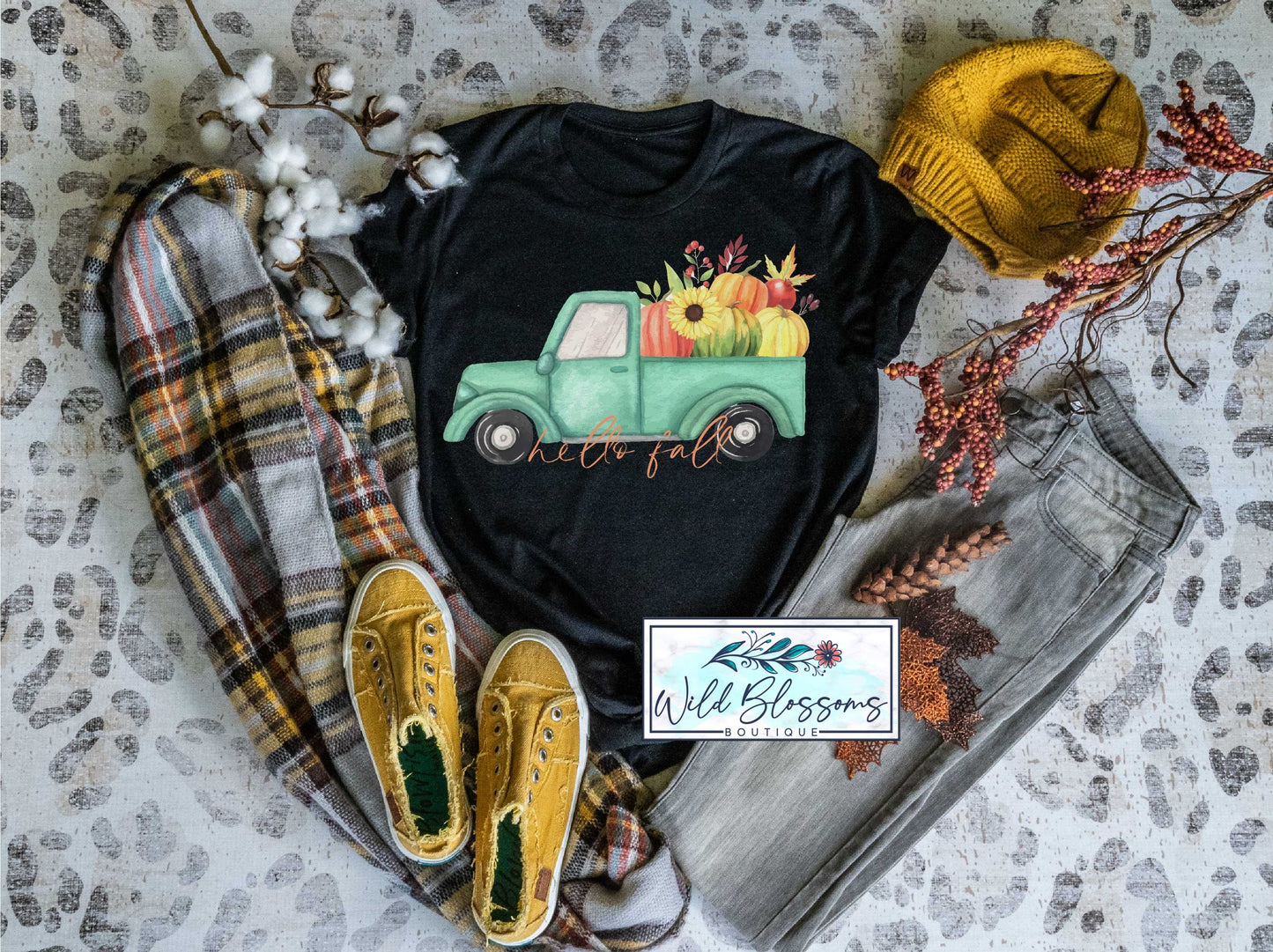 Hello Fall Vintage Truck