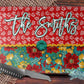 Red And Teal Farmhouse Kitchen Towel