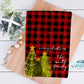 Red Buffalo Plaid Christmas Trees Kitchen Towel